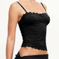 Schwarzes Vintage Spitzen Cami Top