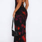 Marina Maxikleid mit Sangria Blumenmuster