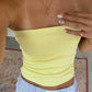 Solid vintage bandeau top