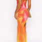 Noa Maxikleid Sonnenuntergangsblumen