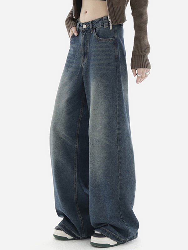 Vintage Baggy Boyfriend Jeans mit Wascheffekt