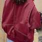 90s Solid Color Collier Zipper Jacket 