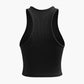 Rippenstrick Tank Top mit Nahtdetail