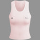 Buchstaben Druck Rundhalsausschnitt Tank Top