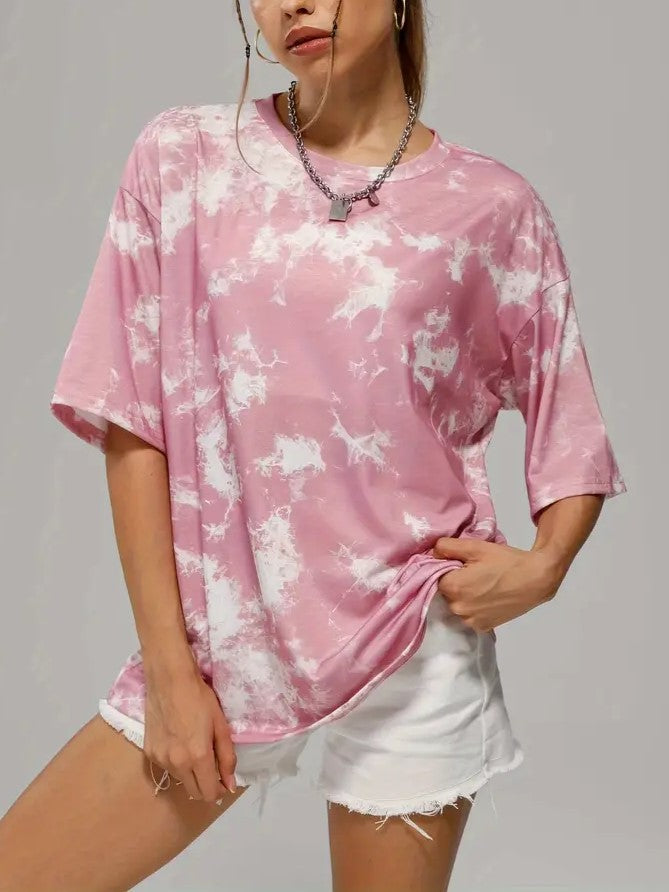 Punk Oversized Tie Dye T-Shirt 