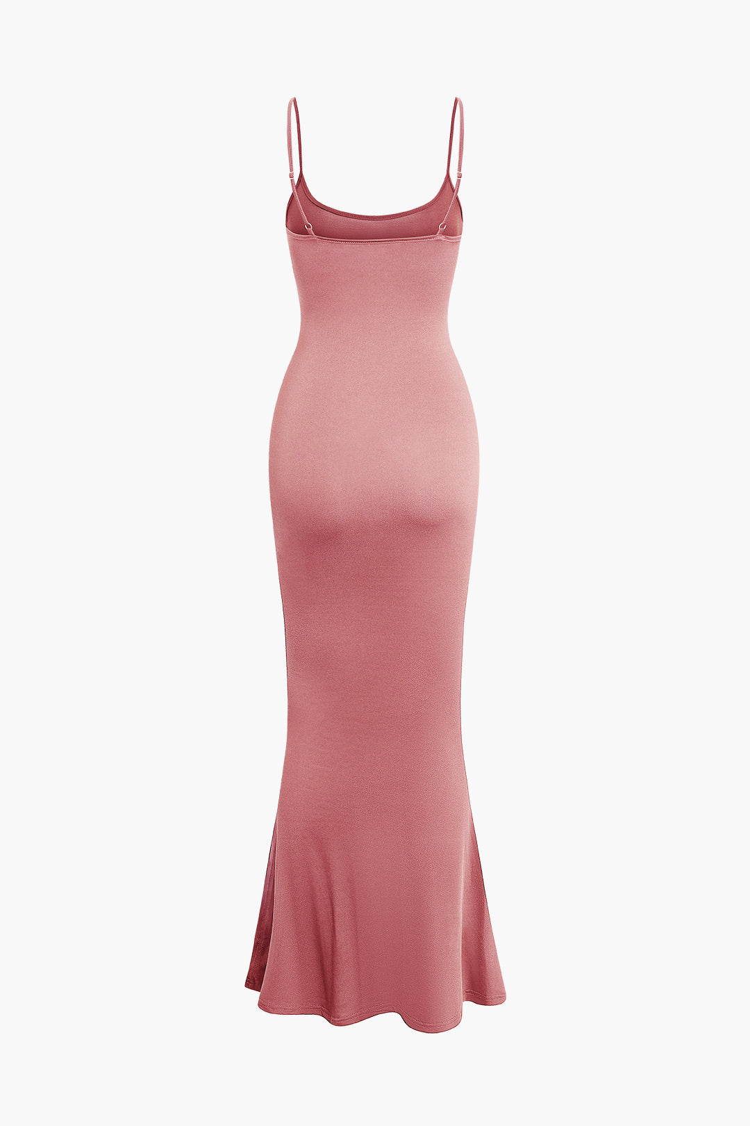 Klassisches Verstellbaren Trägern Maxi Slip Kleid