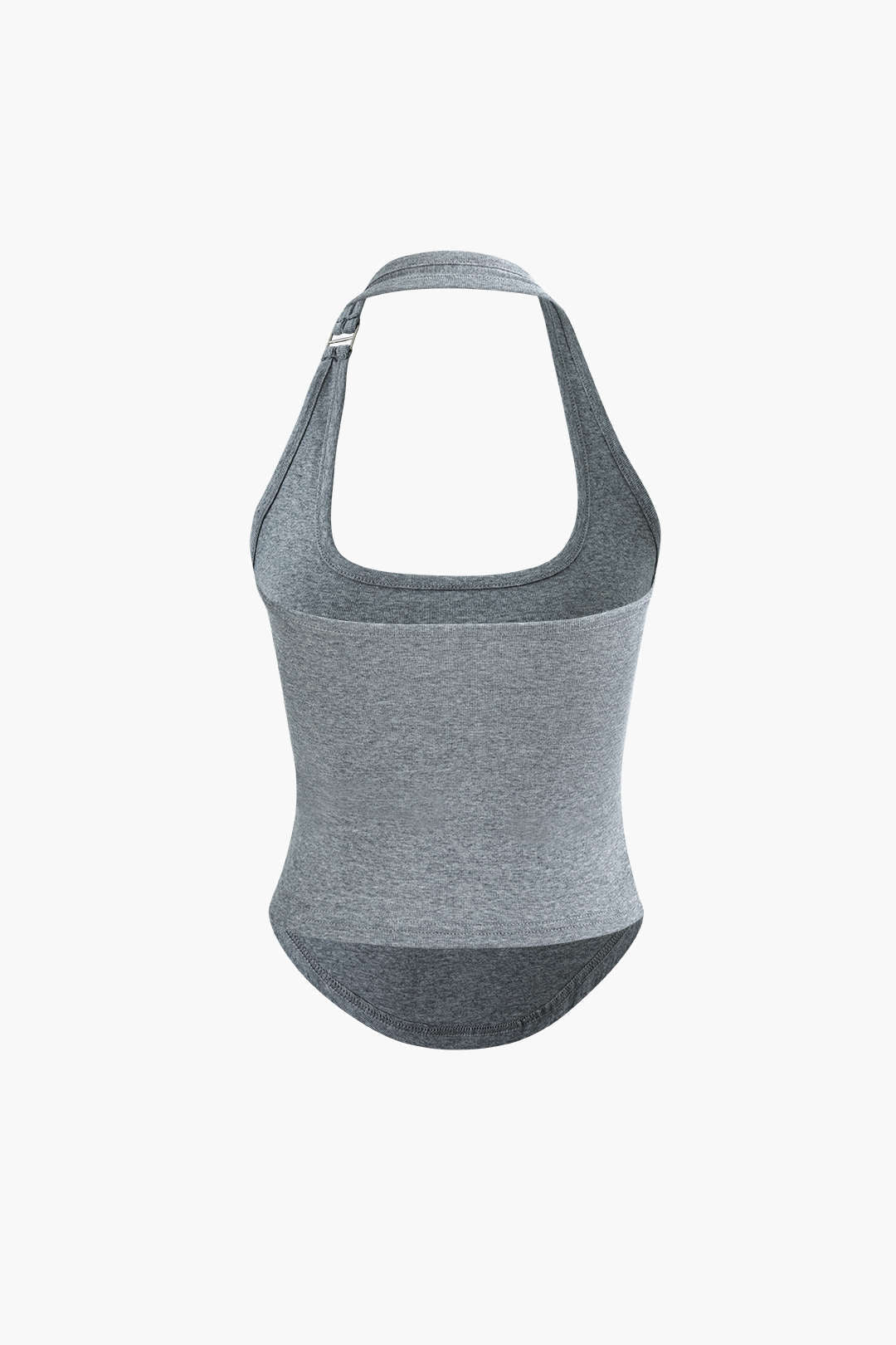 Klassisches Halter Geschwungenem Saum Tanktop