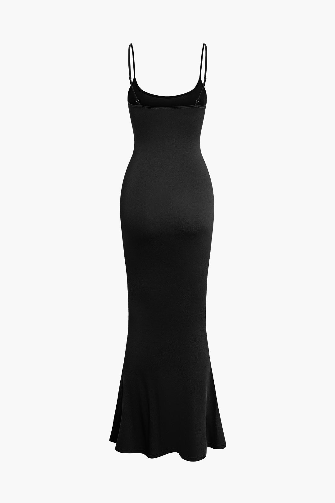 Klassisches Verstellbaren Trägern Maxi Slip Kleid