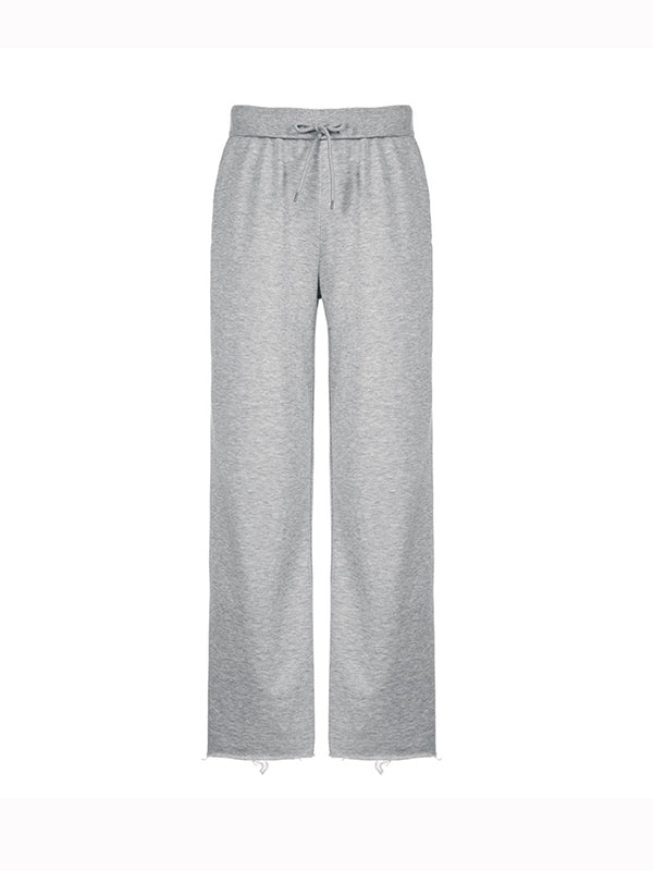 Einfarbige 2000s Lace Up Sweatpants