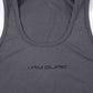 Grey hip hop tank top with round neck and letter print