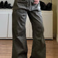 Pantaloni cargo da strada vintage verdi