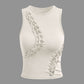 Geflochtenen Cut Outs Tanktop & Rock Set