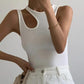 Solid Color Classic Neckline Tank Top