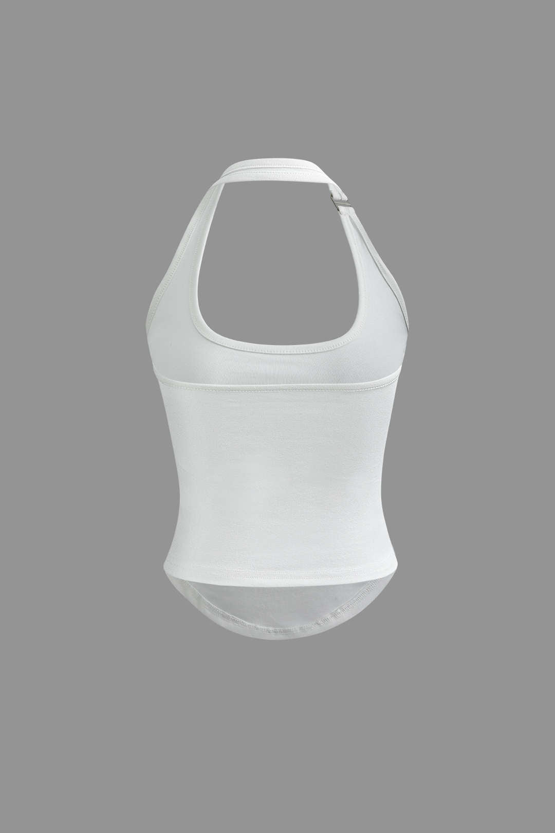 Klassisches Halter Geschwungenem Saum Tanktop