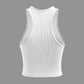 Rippenstrick Tank Top mit Nahtdetail