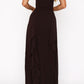 Natalia Maxi Dress Chocolate Brown
