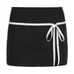 Black Bow Splice Low Waist Lace Up Mini Skirt