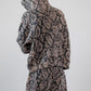 Y2K snake print oversized hoodie