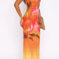 Noa Maxikleid Sonnenuntergangsblumen