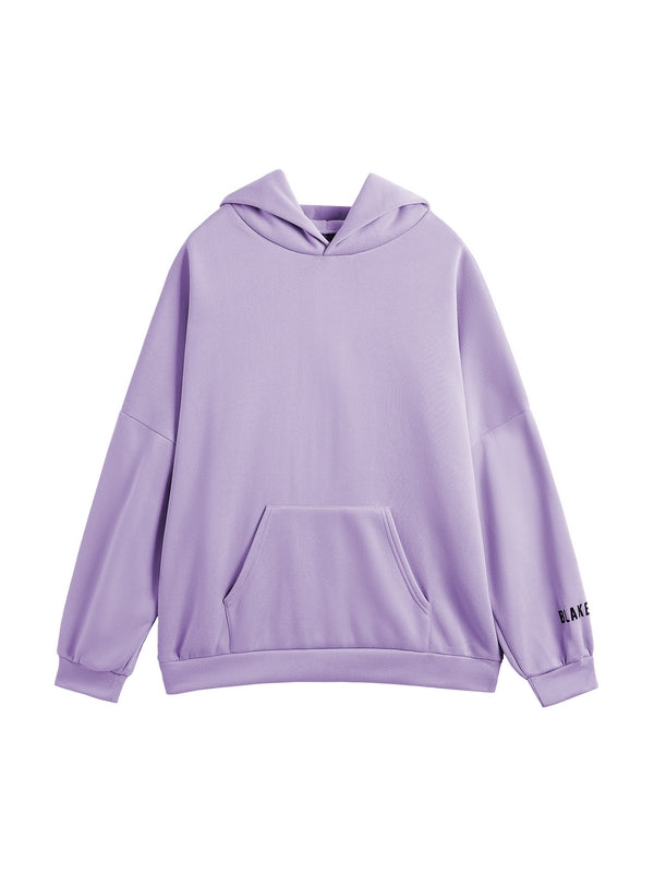 Purple Hip Pop Oversize Letter Print Hoodie