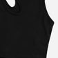 Basic Asymmetrisches Crop Tank Top