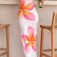 Ginevra Weißes Frangipani Maxikleid