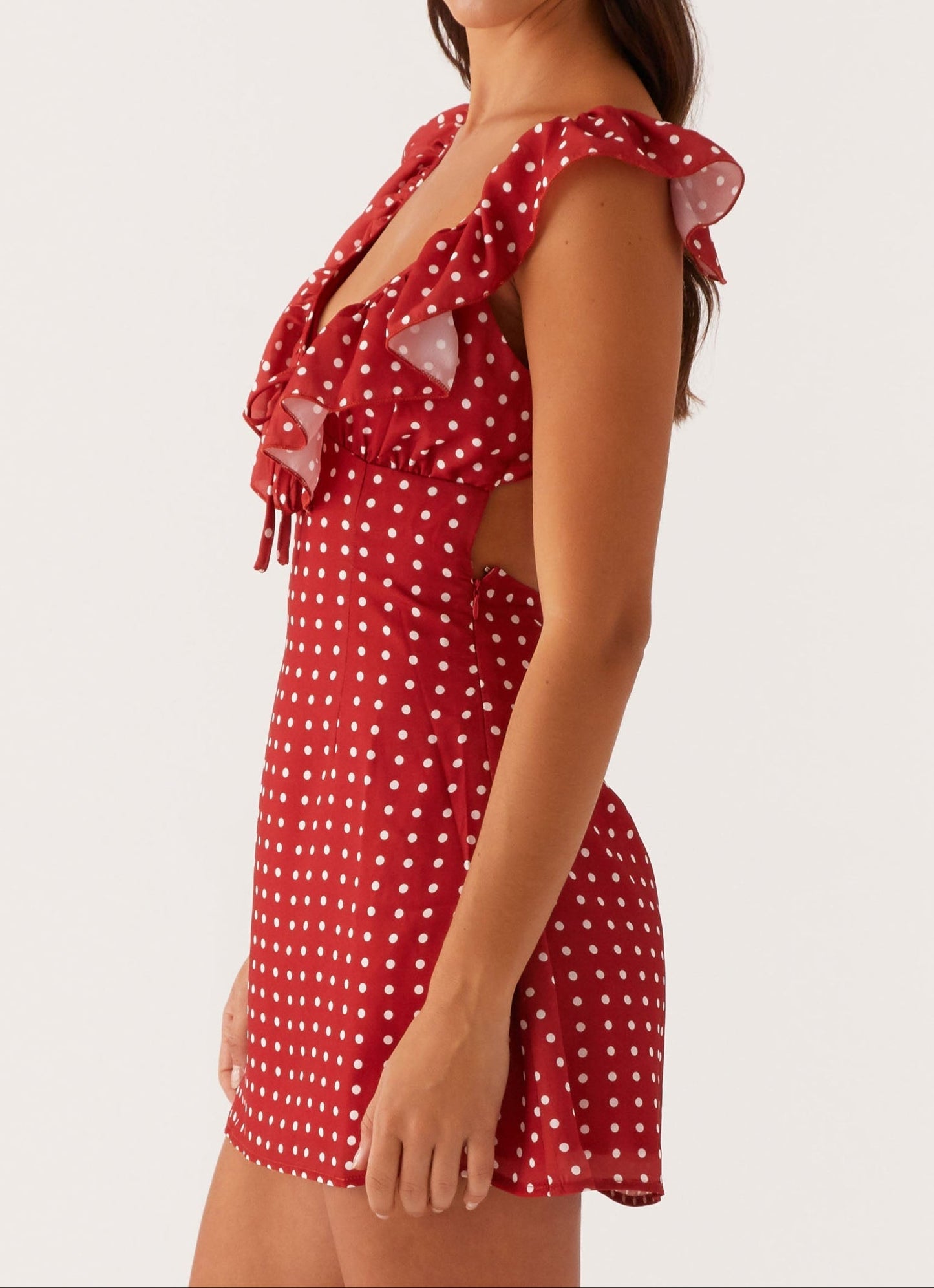 Agnola Minikleid – Rot mit Polka Dots