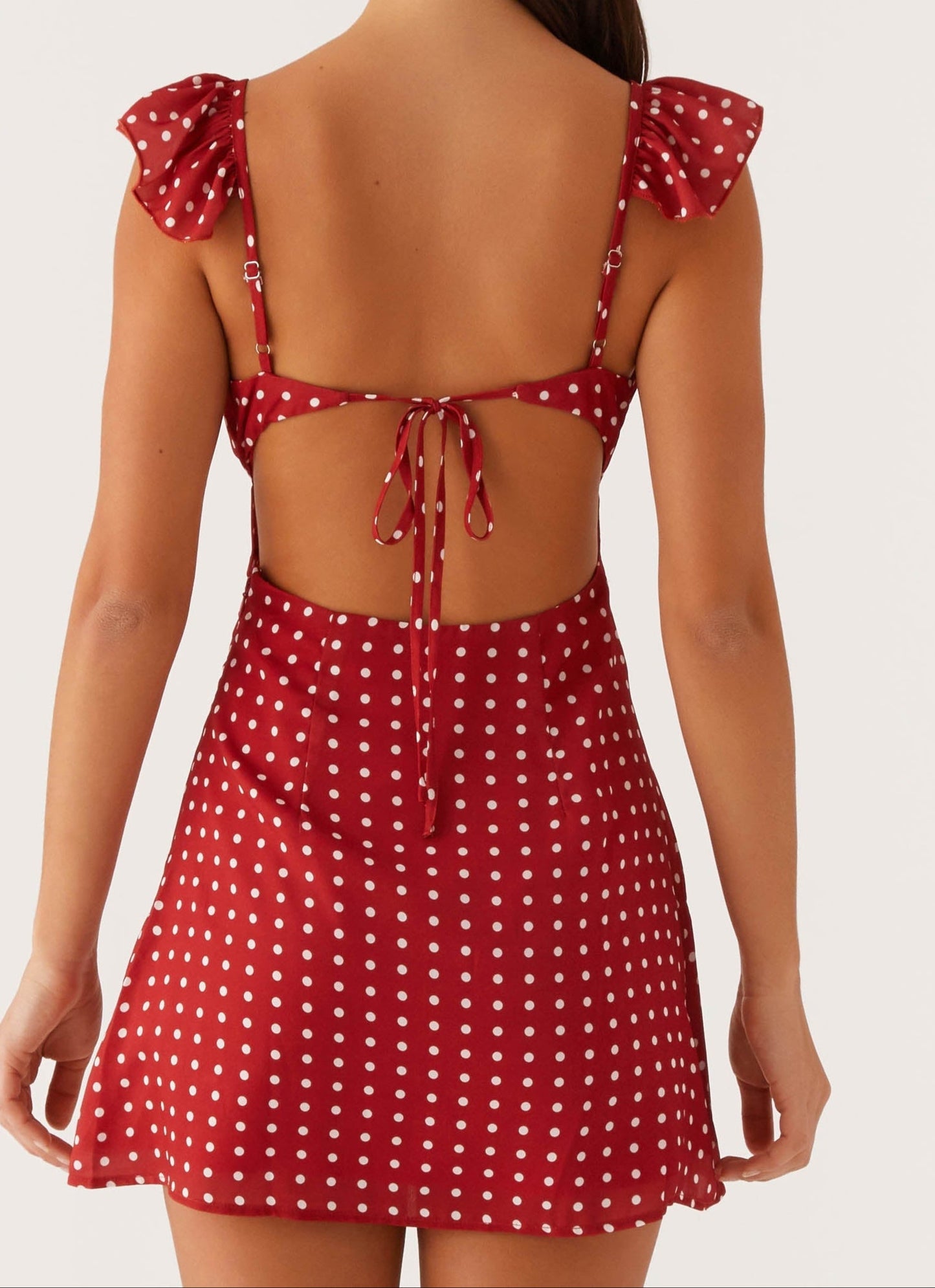 Agnola Minikleid – Rot mit Polka Dots