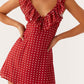Agnola Minikleid – Rot mit Polka Dots
