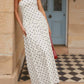 Jolanda Maxikleid – Weiße Polka Dots