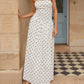Jolanda Maxikleid – Weiße Polka Dots