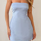 Eleonora Blue Strapless Mini Dress 