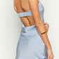 Eleonora Blue Strapless Mini Dress 