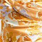 Armani Maxi Abendkleid in Orange mit Blumenprint
