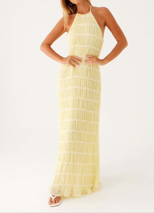 Ortensia Maxi Dress – Yellow