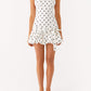 Dominica Schalt Minikleid – Weiße Polka Dots