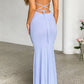 Robe Liliana Purple Maxi en réseau