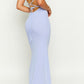 Robe Liliana Purple Maxi en réseau
