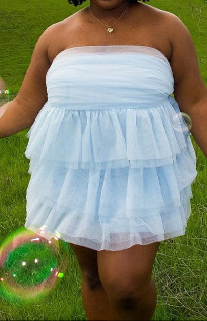 Bella Blue Mini Robe de fête