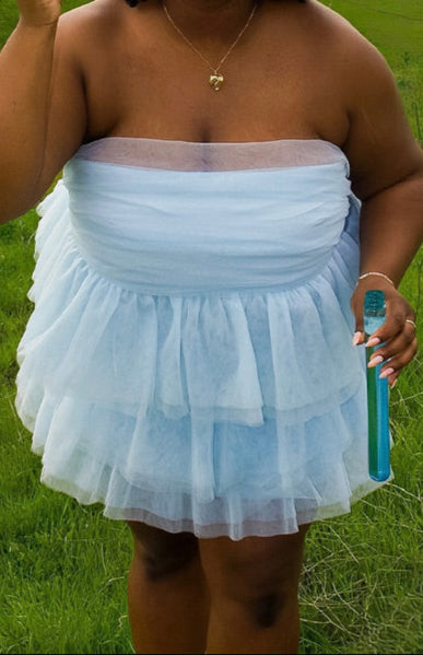 Bella Blue Mini Robe de fête