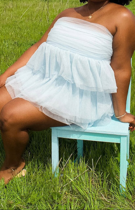 Bella Blue Mini Robe de fête