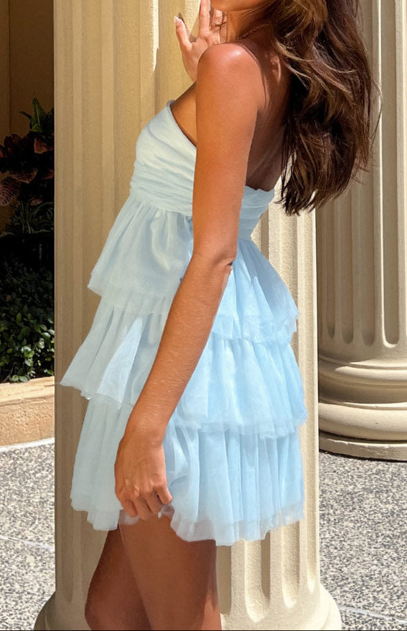 Bella Blue Mini Robe de fête