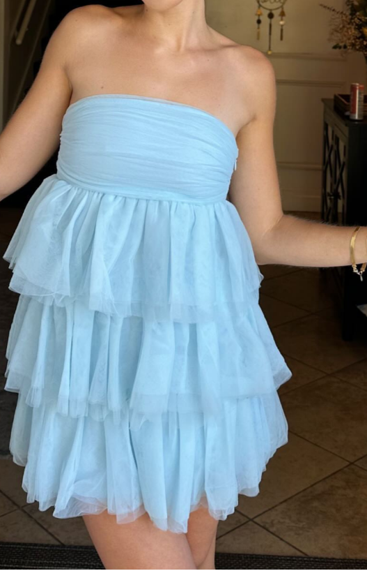 Bella Blue Mini Robe de fête