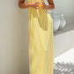 Abito lungo Samantha Yellow con spalle scoperte
