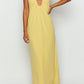Abito lungo Samantha Yellow con spalle scoperte