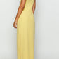 Abito lungo Samantha Yellow con spalle scoperte