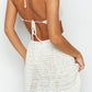 Celestina white knit mini dress 