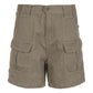 Graue Denim Cargo Shorts mit geradem Bein