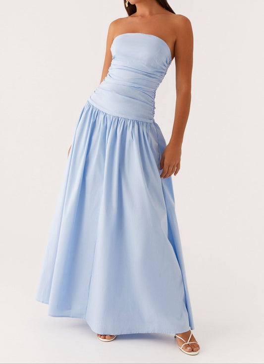 Genoveva maxi -jurk - blauw