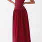 Amaranta Maxi Kleid - Merlot